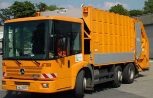 Müllwagen Betriebshof der Stadt Langenfeld